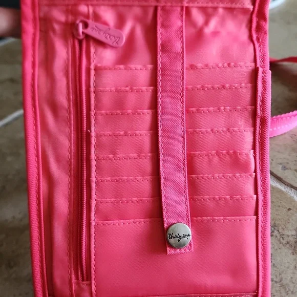 Thirty-One Vibrant Pink Quilted Crossbody Bag - Picture 9 of 12